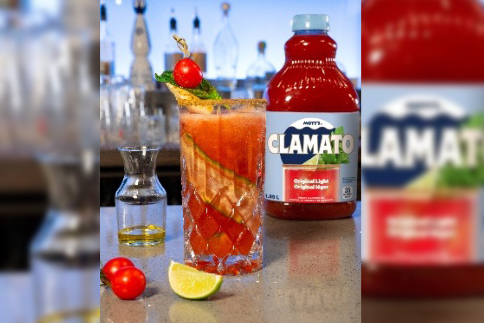 Clamato Light Ready-To-Drink Caesar Recipe￼