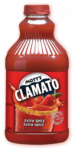 Motts Clamato Extra Spicy Bottle
