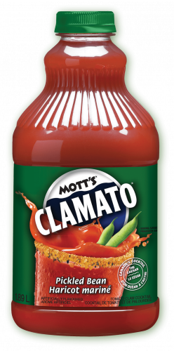Motts Clamato Pickled Bean Bottle