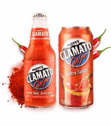Extra spicy product can and bottle
